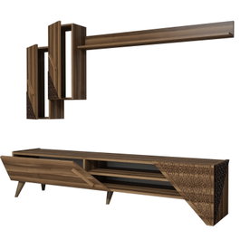 Hanah Home Beril Mueble para TV - Nogal